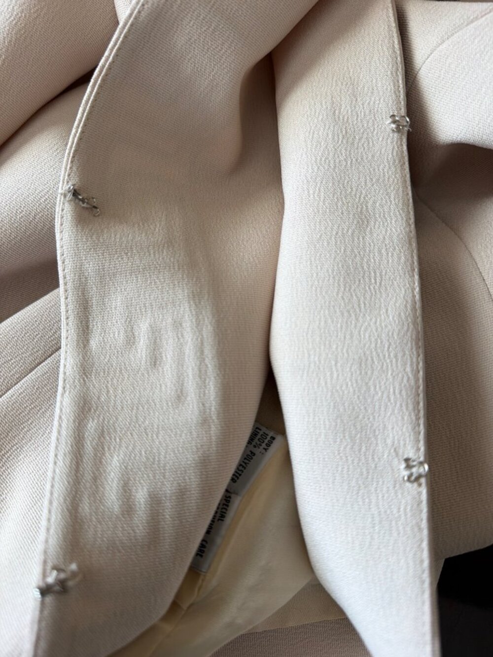 Donna Vinci 3-Pc Skirt Suit Ivory Embroidered Longline Jacket First Lady Sz 20 - Picture 10 of 16